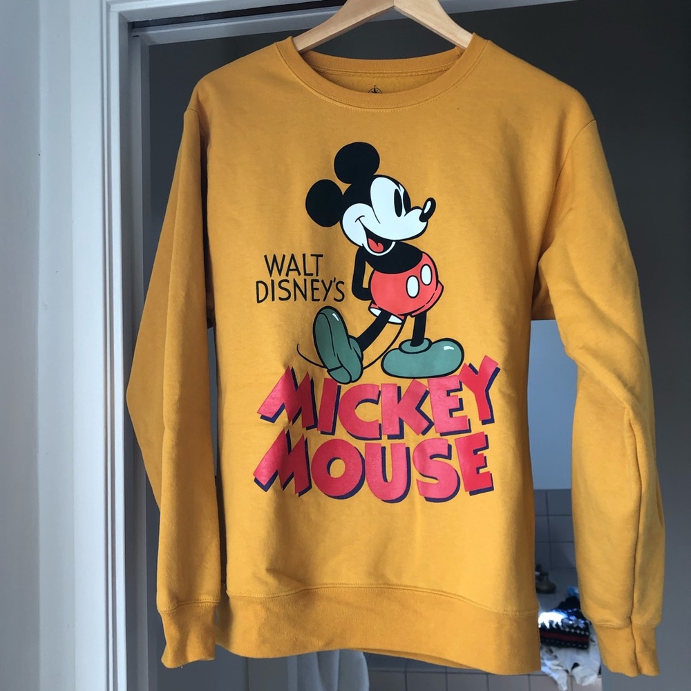 Disney Mickey Mouse Yellow Crewneck